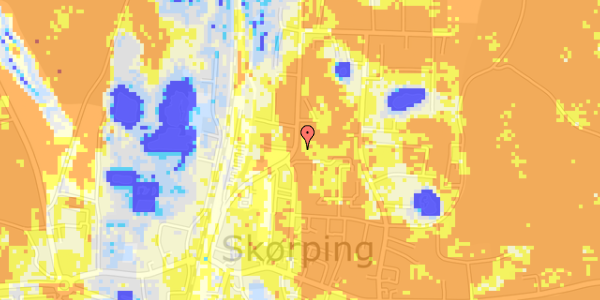 Ekstrem regn på Gammel Skørpingvej 28