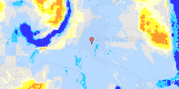 Ekstrem regn på Lille Brøndum Byveje 2