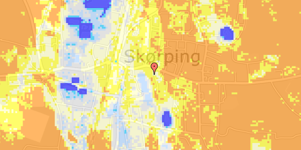 Ekstrem regn på Nykirkevej 2, kl. mf