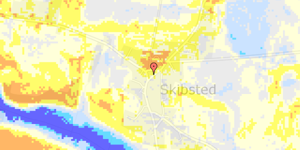 Ekstrem regn på Skibstedbrovej 1