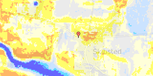 Ekstrem regn på Skibstedbrovej 19