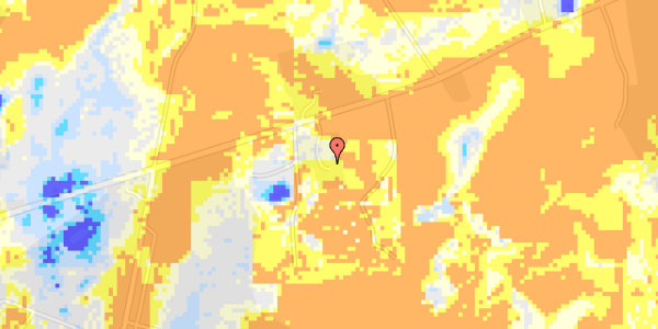 Ekstrem regn på Hjedsbækvej 105