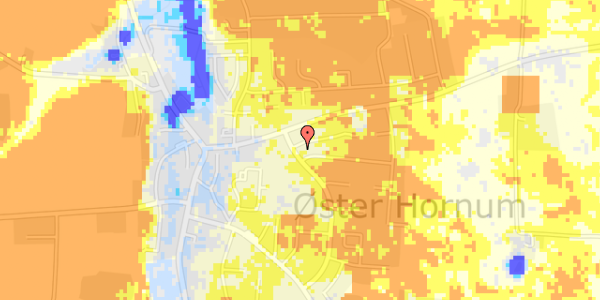 Ekstrem regn på Østervang 1