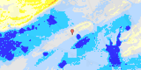 Ekstrem regn på Holtbjergvej 43