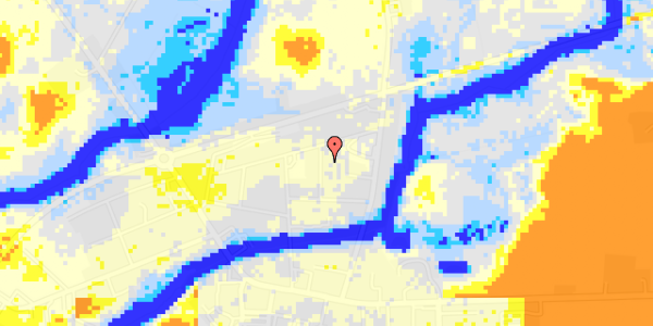 Ekstrem regn på Nørre Alle 6