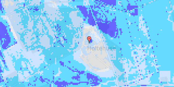 Ekstrem regn på Holtebakkevej 101