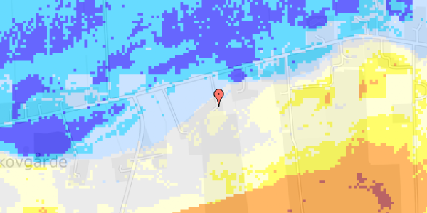 Ekstrem regn på Nørredigevej 95