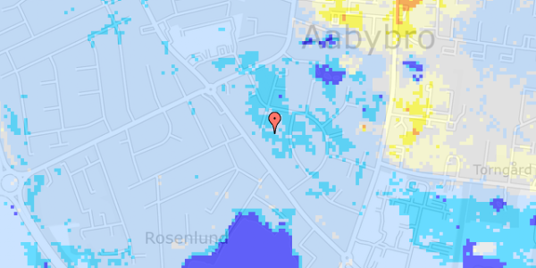 Ekstrem regn på Rosenvænget 13