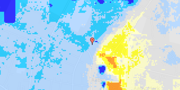 Ekstrem regn på St. Blichersvej 43