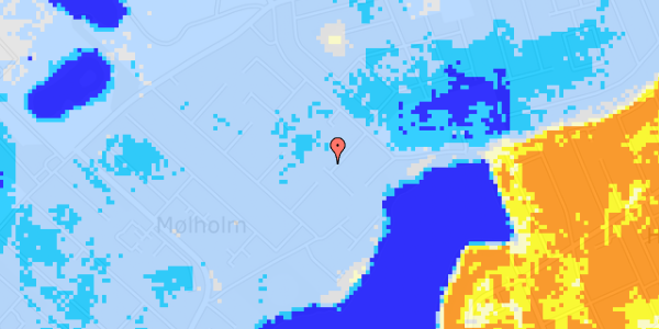 Ekstrem regn på Betavej 10