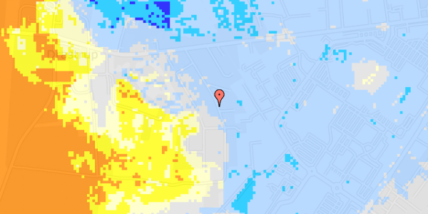 Ekstrem regn på Drastrup Skovvej 16