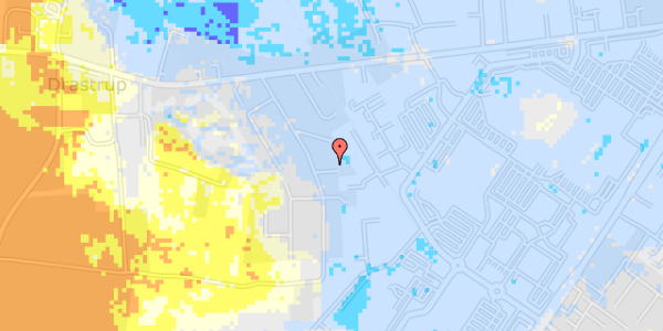 Ekstrem regn på Drastrup Skovvej 23