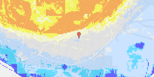 Ekstrem regn på Dronningensgade 9, 1. th