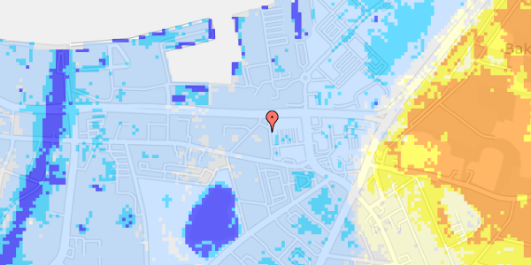 Ekstrem regn på Estlandsgade 13, 2. th