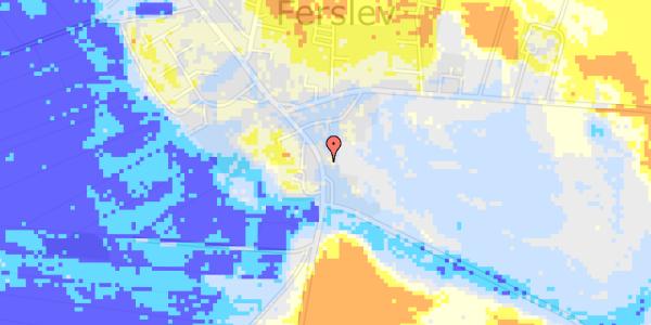 Ekstrem regn på Ferslev Byvej 49