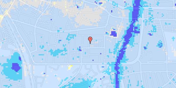 Ekstrem regn på Frederiksgade 8, 3. th