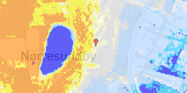 Ekstrem regn på Gammel Kongevej 40