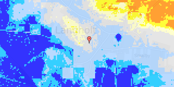 Ekstrem regn på Godtlandsvej 19