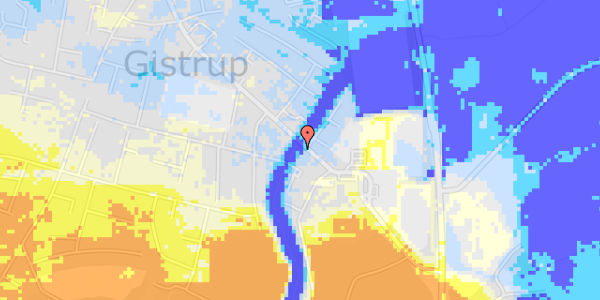 Ekstrem regn på Hadsundvej 400