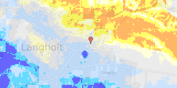 Ekstrem regn på Horsens Kirkevej 3