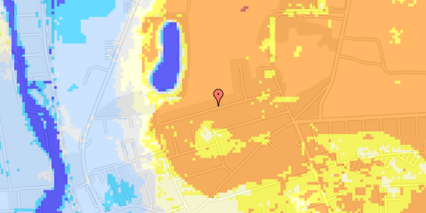 Ekstrem regn på Højens Alle 14