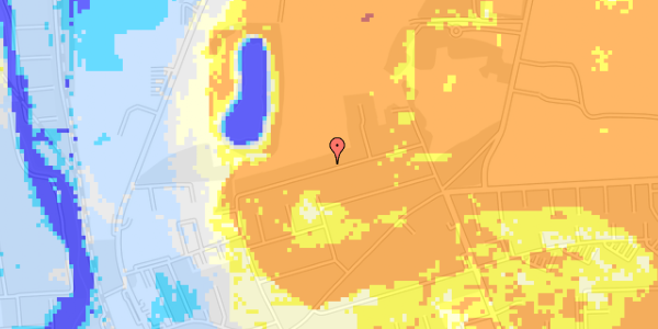 Ekstrem regn på Højens Alle 16