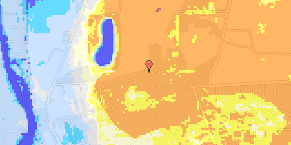 Ekstrem regn på Højens Alle 18