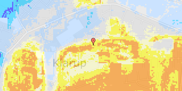 Ekstrem regn på Kirkebakken 2C