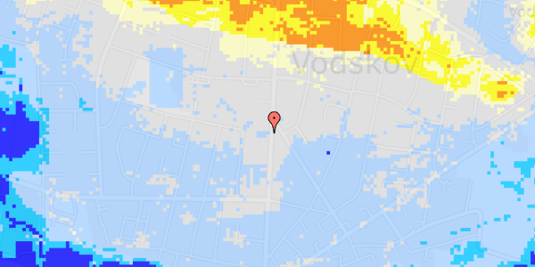 Ekstrem regn på Vodskov Kirkevej 47