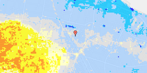 Ekstrem regn på Ladegårdsgade 5, 8. 807