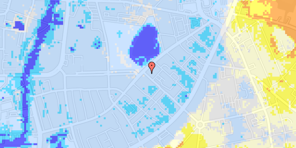 Ekstrem regn på Langelandsgade 3, 3. th