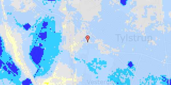 Ekstrem regn på Langesvej 2