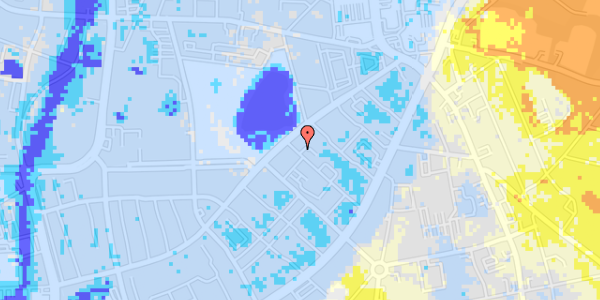 Ekstrem regn på Lollandsgade 3, 2. th