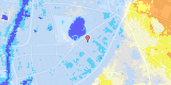 Ekstrem regn på Lollandsgade 6, 1. th