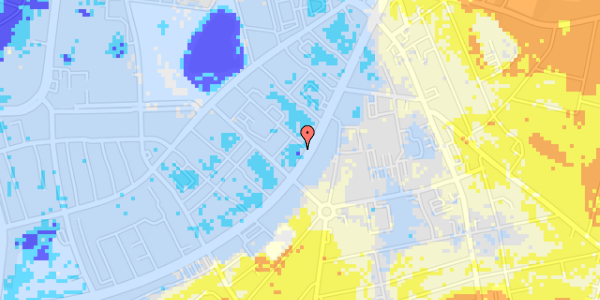 Ekstrem regn på Lollandsgade 14, 2. th