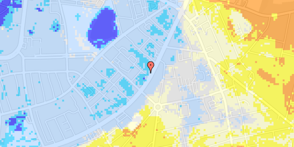 Ekstrem regn på Lollandsgade 35, 1. tv