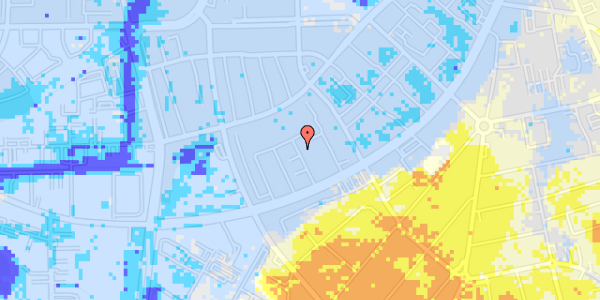 Ekstrem regn på Lyøgade 12, 3. th