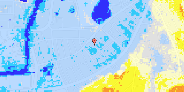 Ekstrem regn på Læsøgade 6, 4. th