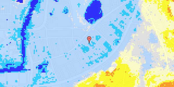 Ekstrem regn på Læsøgade 7, st. th