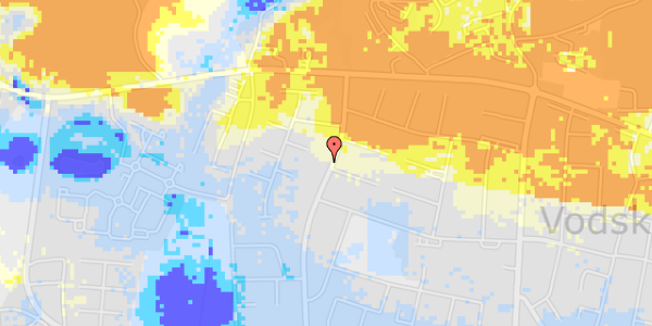 Ekstrem regn på Møgelbjergvej 49