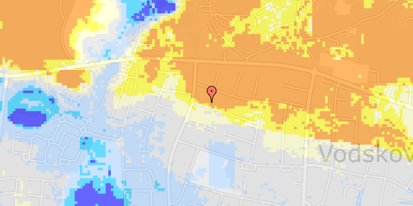 Ekstrem regn på Møgelbjergvej 66