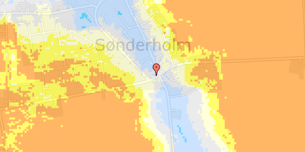 Ekstrem regn på Nibevej 520