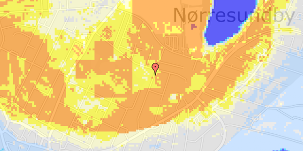 Ekstrem regn på Niels Lykkes Gade 36