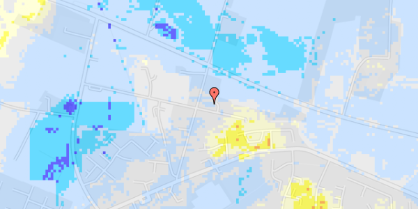 Ekstrem regn på Nørremarksvej 55