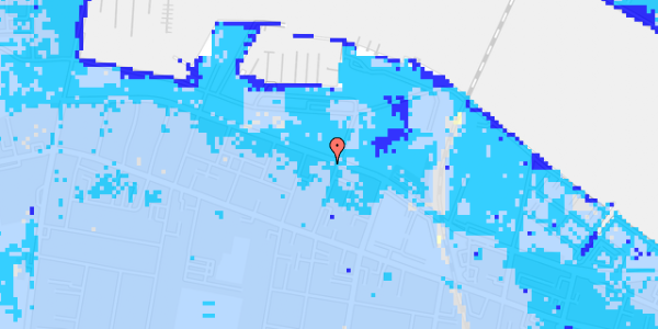 Ekstrem regn på Peder Skrams Gade 1, 3. th