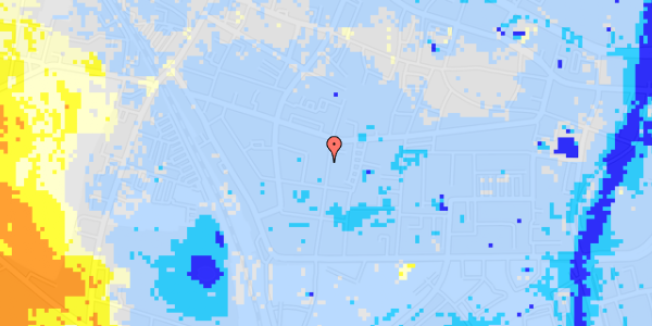 Ekstrem regn på Rantzausgade 16, 1. th