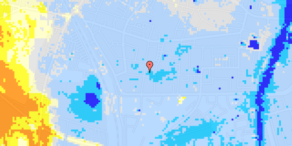 Ekstrem regn på Rantzausgade 37, 3. th