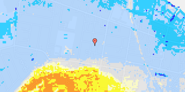 Ekstrem regn på Ryesgade 16, 1. th