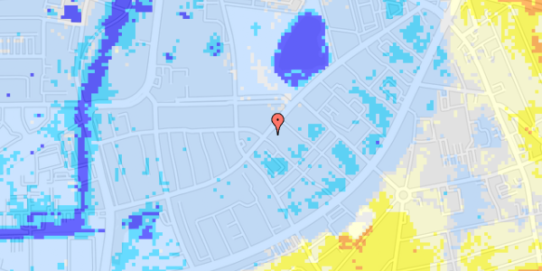 Ekstrem regn på Sjællandsgade 42, 3. th