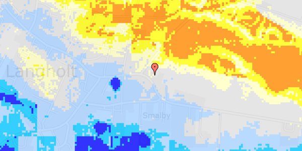 Ekstrem regn på Smalby 7